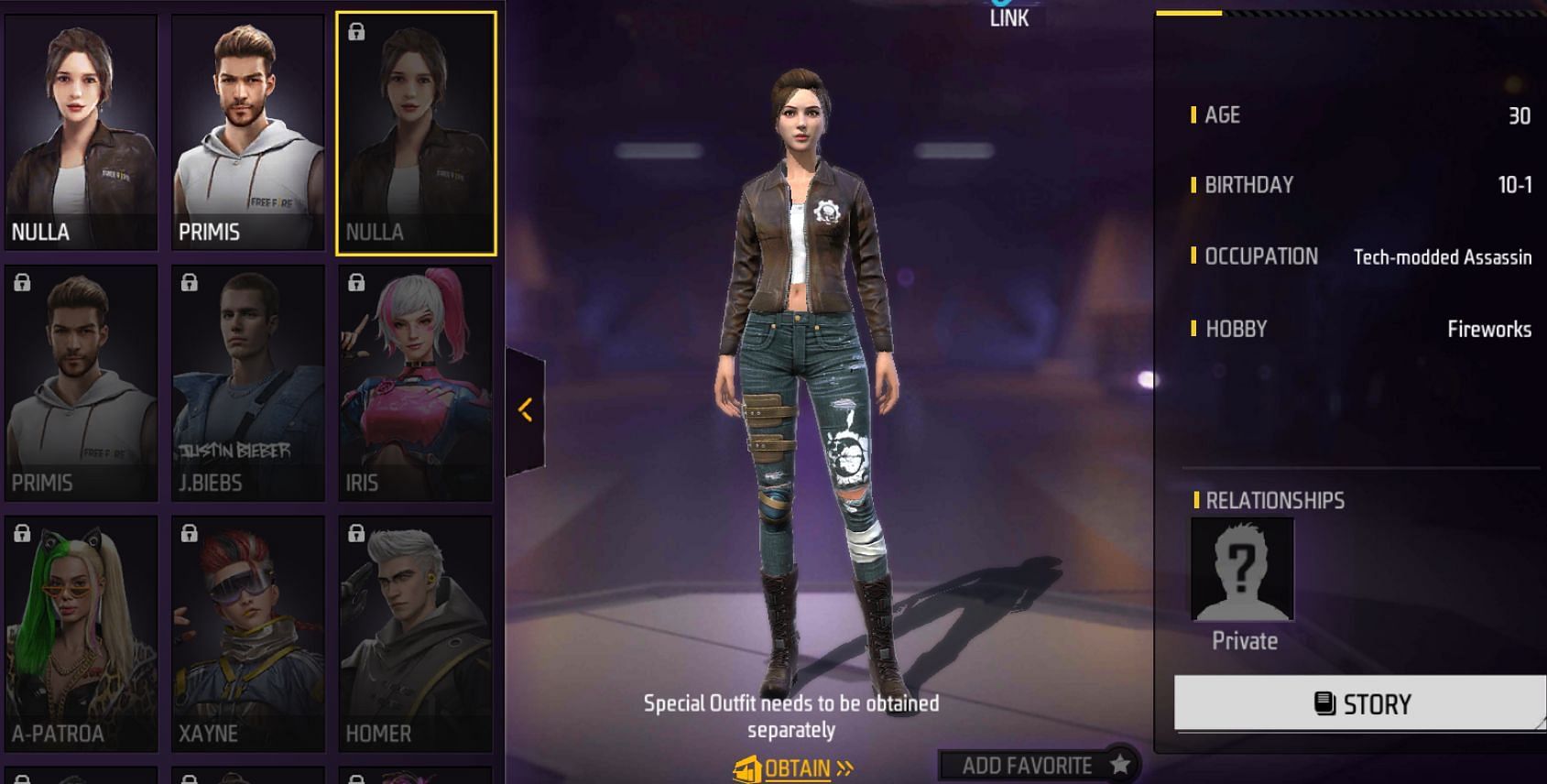 Enter Mystery Character (Female) {Image via Garena}